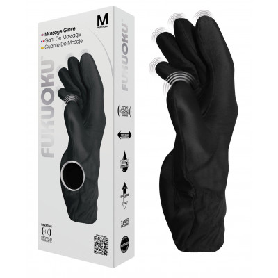 Fukuoku Massage Glove Right Medium Black