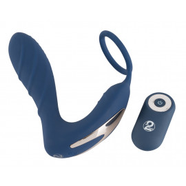 You2Toys Vibrating Prostate Plug with Cock Ring 594881 Blue