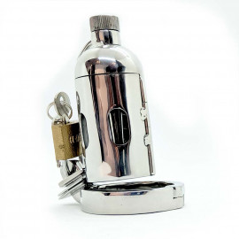 Black Label The Pleasure Dome Stainless Steel Chastity Cage