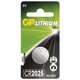 Battery Lithium Button GP CR2025 1 pc